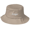 "Trapr Classic White Font" Bucket Hat | trapr clothing | trap & streetwear shop